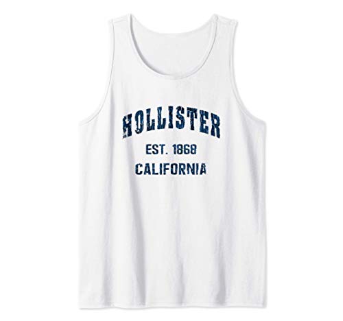 Hollister, California Home Souvenir . EST. 1868 Camiseta sin Mangas