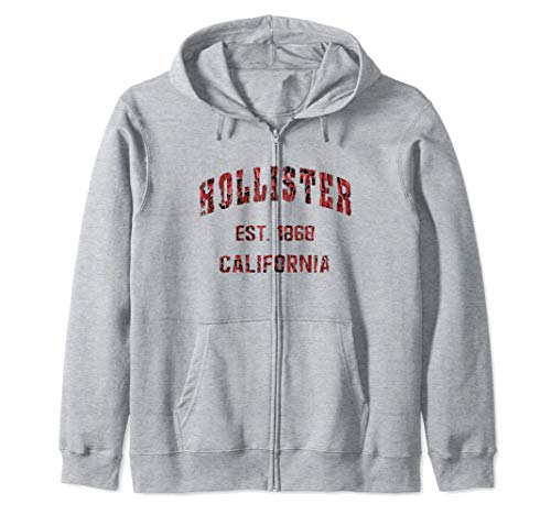 Hollister, California Home Souvenir . EST. 1868 Sudadera con Capucha
