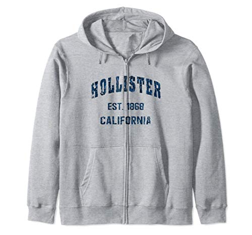 Hollister, California Home Souvenir . EST. 1868 Sudadera con Capucha