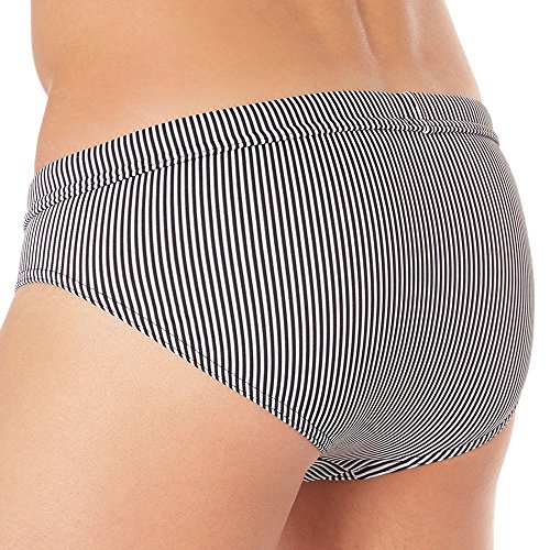 HOM Rhythm Swim Mini Briefs Bañador, Negro (Noir/Blanc), Large para Hombre