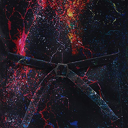 Hombres Chaleco De Traje Botón Blazer Sin Mangas Imprimir Escudo Chaqueta L