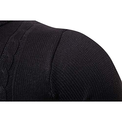 Hombres Suéter Básico, Tortuga Casual Cuello De Punto Sudaderas Jersey De Punto Color Sólido para