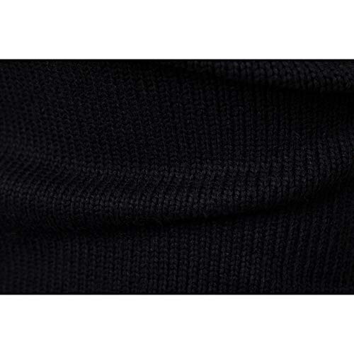 Hombres Suéter Básico, Tortuga Casual Cuello De Punto Sudaderas Jersey De Punto Color Sólido para