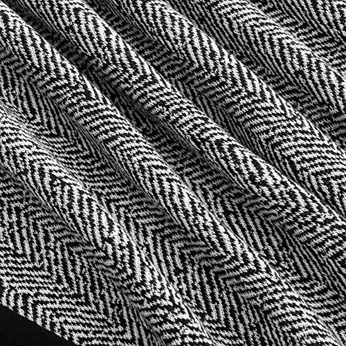 HOMEYEE Cuello Corto de Cuero del Negocio de la Manga Corta del Cuello del Soporte de la Vendimia B430 (EU 36 = Size S, Gris + Manga Larga)