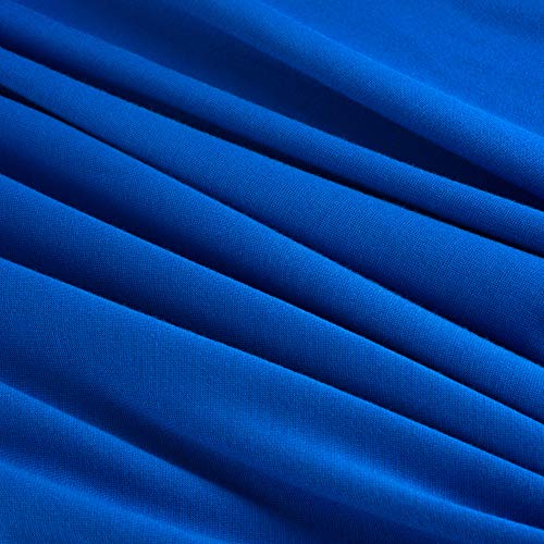 HOMEYEE Vestido de cóctel sin Mangas Bordado de la Vendimia de Las Mujeres UKA079 (EU 36 = Size S, Azul)