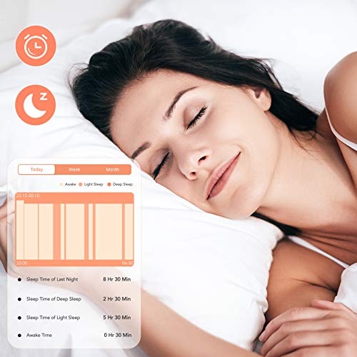 Hommie Smartwatch Mujer, Reloj Inteligente Mujer 1.3” Táctil Completa, Pulsera Actividad Mujer IP68 con 17 Deportes, Pulsómetros, Monitor de Sueño, Seguimiento del Menstrual,Control de Cámara