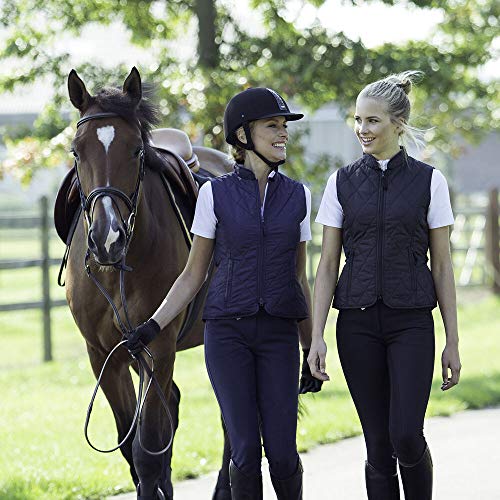 HORZE Chaleco Acolchado Clásico para Mujer, Azul, 36