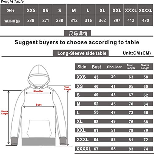 HOSD Estampado Capucha Hombre Letras de y de con Sudadera