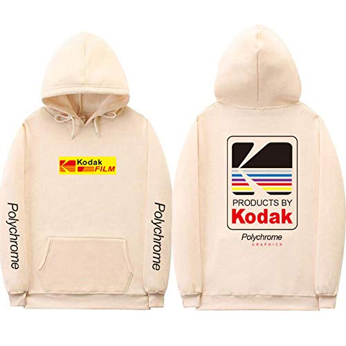 HOSD Nuevo 2019 Sudadera con Capucha Hombres Mujeres Moda Otoño Invierno Streetwear Sudaderas con Capucha Hip Hop Kodak Sudaderas con Capucha Hombres Caqui XMS98 L