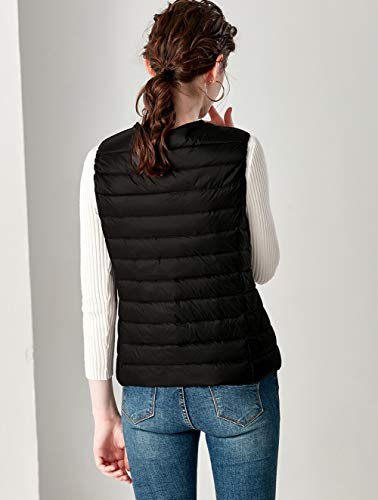 HQEFC Chalecos Acolchado para Mujer: Chaleco Ligero, práctico, cálido,H,M