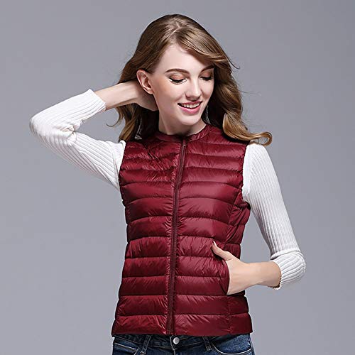 HQEFC Chalecos de plumón para Mujer Chaleco Acolchado Ultra Ligero,H,M