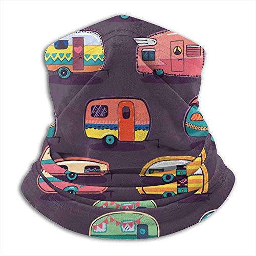 Hui-Shop Happy ca-mper Cuello Calentador Polaina para Hombres Mujeres Diadema Cara m-Ask Bufanda Sombreros Invierno pasamontañas