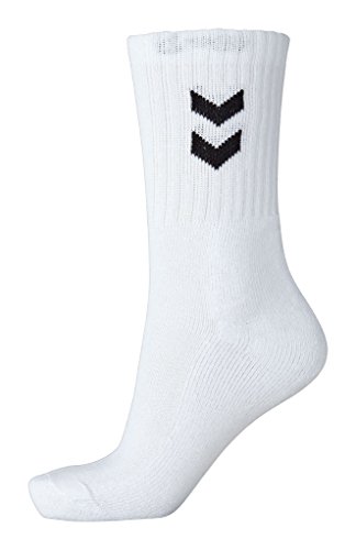 Hummel 9 pares de calcetines deportivos unisex, 22030, Blanco, 46 - 48 (Size 14)