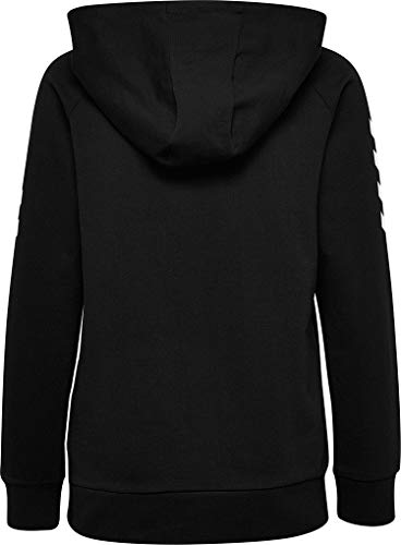 Hummel Hmlgo - Sudadera con Capucha y Cremallera para Mujer, Mujer, Sudadera con Capucha, 204232-2001, Negro , Small