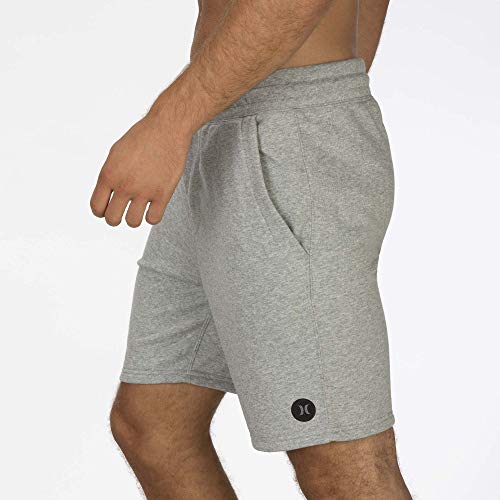 Hurley M Dry-Fit Universal Fleece Short 19' Bermudas, Hombre, dk Grey Heather, XL