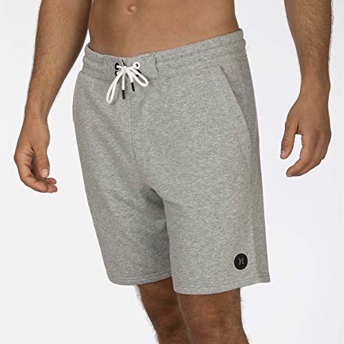 Hurley M Dry-Fit Universal Fleece Short 19' Bermudas, Hombre, dk Grey Heather, XL