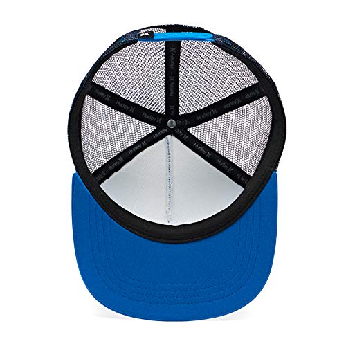 Hurley M O&O Square Trucker Hat Gorra, Hombre, Gym Blue, 1SIZE