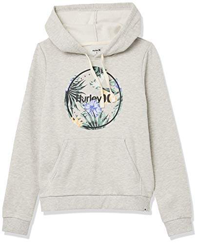 Hurley W Crush Fleece Pullover Sudadera, Mujer, Grey Heather, L