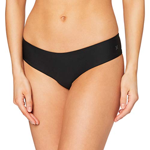 Hurley W Hipster Surf Bottom Parte De Abajo Bikini, Mujer, Black, XS