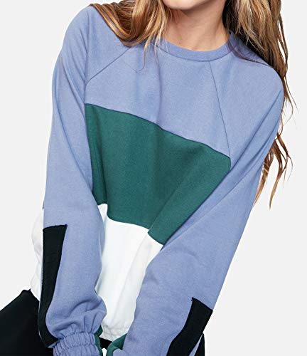 Hurley W O&O Dolman Fleececrew Sudadera, Mujer, World Indigo, XS