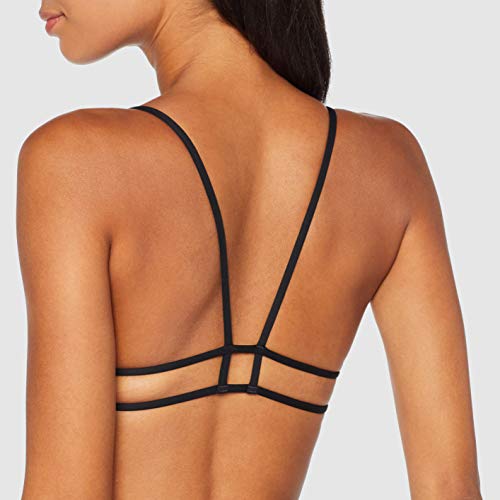 Hurley W Q/D Bralette Surf Top Partes De Arriba Bikini, Mujer, Black, L