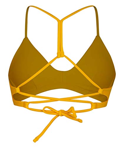 Hurley W Q/D Surf Top Partes De Arriba Bikini, Mujer, Dark Sulfur, XS