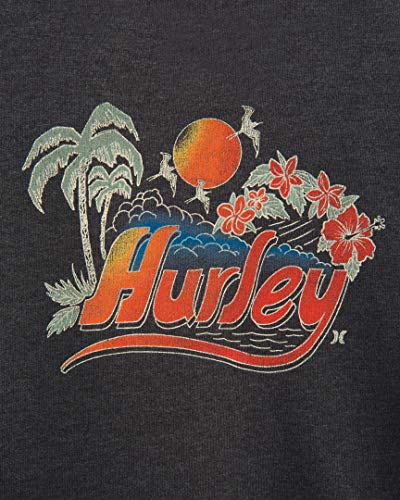 Hurley W Retro Beach Crooped Crew FLC Sudadera, Mujer, Oil Grey htr, XS