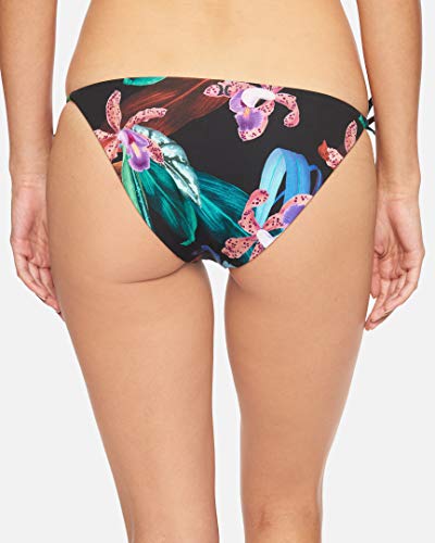 Hurley W Rvsb Orchid Snack Surf Bottom Parte De Abajo Bikini, Mujer, Black/(Black), XL