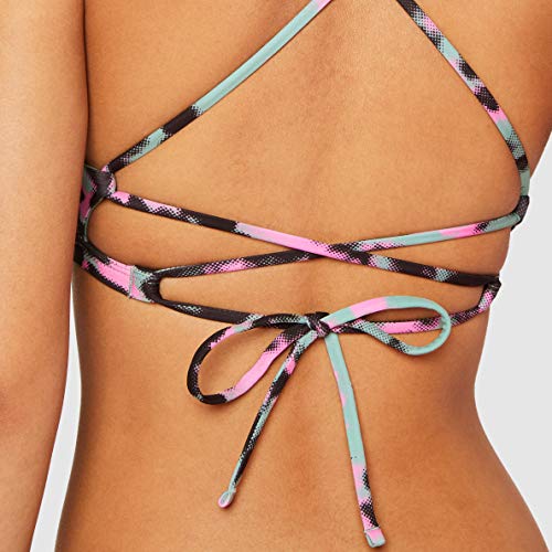 Hurley W Tie Dye Adj Surf Top Partes De Arriba Bikini, Mujer, Spruce Fog, XS