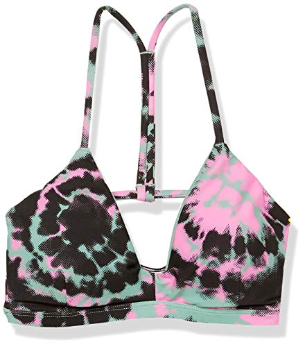Hurley W Tie Dye Adj Surf Top Partes De Arriba Bikini, Mujer, Spruce Fog, XS