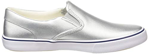 Hush Puppies Byanca Zapatillas sin cordones Mujer, Plateado (Silver Metallic Leather Silver), 41 EU (7 UK)