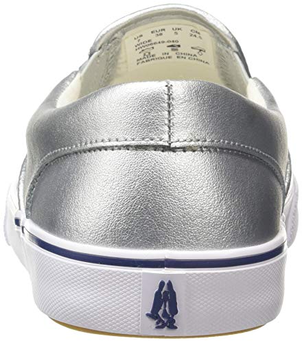 Hush Puppies Byanca Zapatillas sin cordones Mujer, Plateado (Silver Metallic Leather Silver), 41 EU (7 UK)