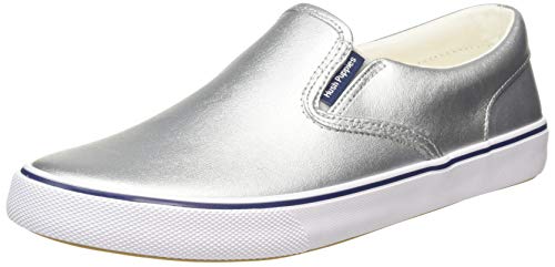 Hush Puppies Byanca Zapatillas sin cordones Mujer, Plateado (Silver Metallic Leather Silver), 41 EU (7 UK)