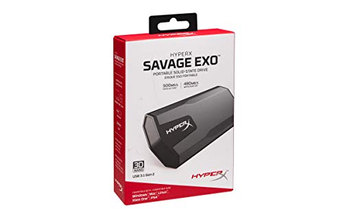 HyperX SAVAGE EXO SHSX100/960G - Unidad de estado sólido portátil (SSD)