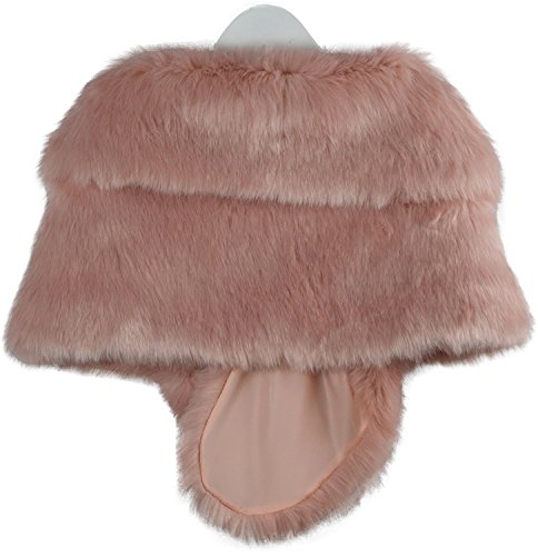 i-Furzone warm Faux Fur boda chal de abrigo perfecto para boda/fiesta/show (Rosa Medium Size)