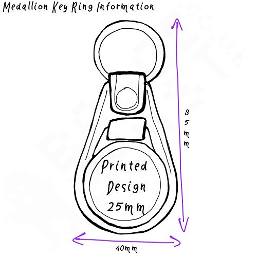 I Love Ibiza - Llavero medallón de plástico Negro
