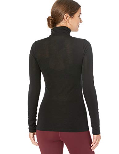 Icebreaker 175 Everyday LS Half Zip Camiseta, Mujer, Negro, XS