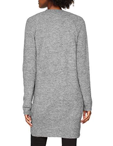 ICHI Ihamara Ca Chaqueta Punto, Gris (Grey Melange 10020.0), Medium para Mujer