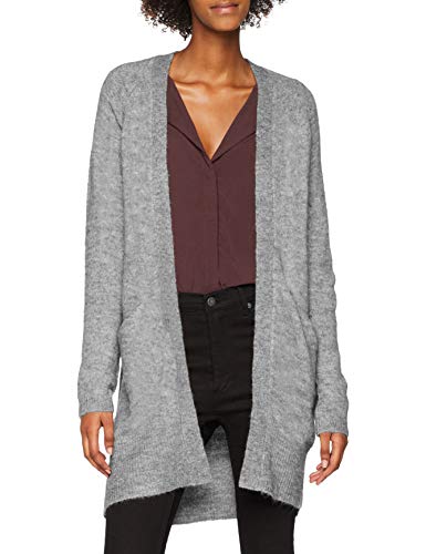 ICHI Ihamara Ca Chaqueta Punto, Gris (Grey Melange 10020.0), Medium para Mujer