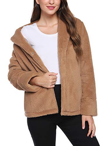 iClosam Abrigo Mujer Invierno Lana Suelta Tallas Grandes Jersey De Mujers Chaqueta OtoñO Invierno Manga Larga Remata Abrigos CáLido
