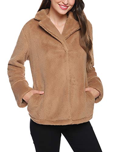 iClosam Abrigo Mujer Invierno Lana Suelta Tallas Grandes Jersey De Mujers Chaqueta OtoñO Invierno Manga Larga Remata Abrigos CáLido