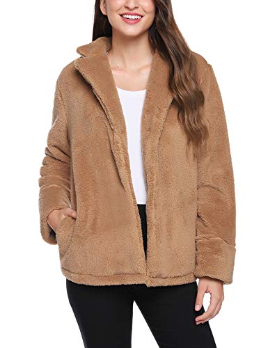 iClosam Abrigo Mujer Invierno Lana Suelta Tallas Grandes Jersey De Mujers Chaqueta OtoñO Invierno Manga Larga Remata Abrigos CáLido