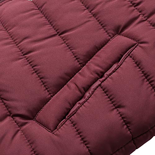 iClosam Chaleco De Mujer Sin Capucha PortáTil Cremallera Suelto Abrigo De Invierno Mujer Outdoor