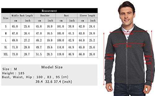 iClosam Hombre Jersey De Punto CláSico Transpirable Chaqueta De Punto CardigáN SuéTeres Abrigo
