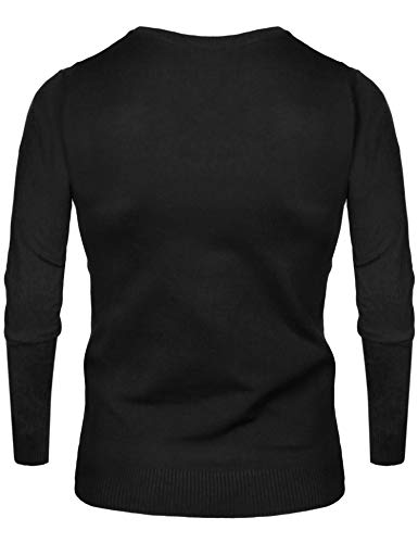 iClosam Hombre Jersey De Punto Cremallera Calentito Redondo SuéTer De Cuello Redondo Longsleeve Camisa SuéTer Sweater