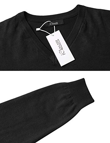 iClosam Hombre Jersey De Punto Cremallera Calentito Redondo SuéTer De Cuello Redondo Longsleeve Camisa SuéTer Sweater