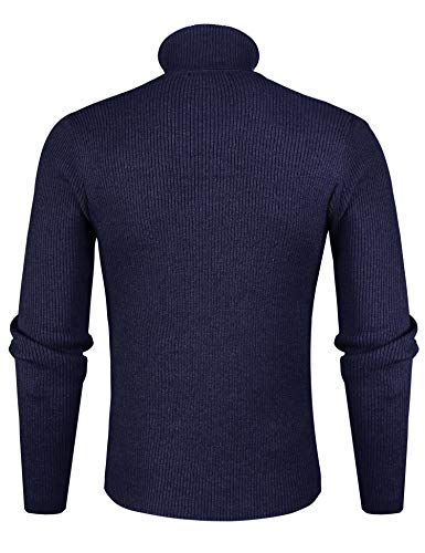 iClosam Jersey Cuello Vuelto Hombre Grueso Jerseis Negros Hombre Abrigados Sudadera Oficina OtoñO