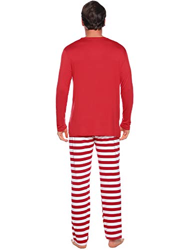 iClosam Pijamas De Navidad Familia Conjunto Pantalon y Top Mujer Hombre Niños Niña Algodón Camisetas De Manga Larga Sudadera Chándal