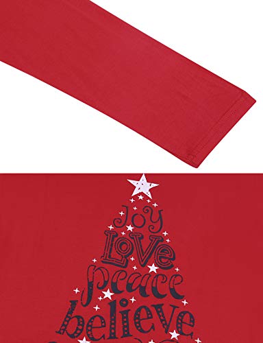 iClosam Pijamas De Navidad Familia Conjunto Pantalon y Top Mujer Hombre Niños Niña Algodón Camisetas De Manga Larga Sudadera Chándal