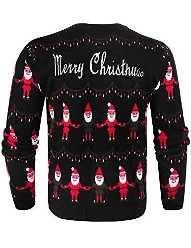 iClosam SuéTer De Hombre Y Mujer Unisex Navidad Cuello Redondo Esencial Navideño Pullover De Punto Jersey Sudaderas Sweater Invierno